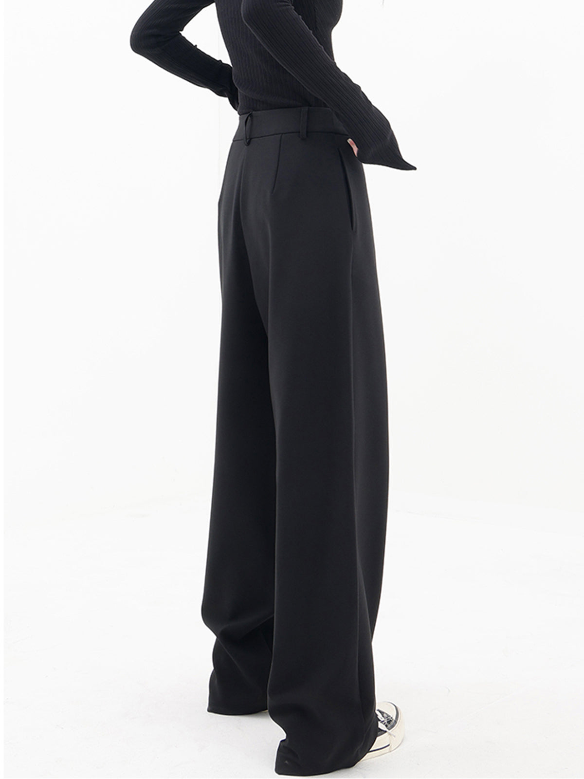 Asymmetrical Baggy Wide Leg Pants