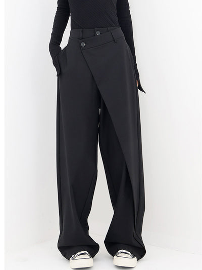 Asymmetrical Baggy Wide Leg Pants