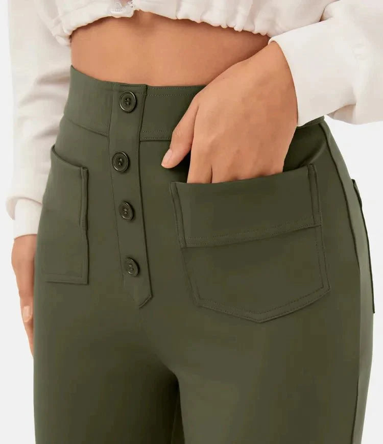 LUXE HIGH WAIST ELASTIC PANTS