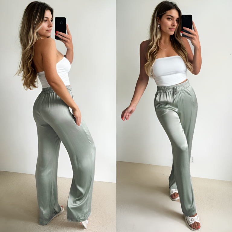 Luxe silk pants